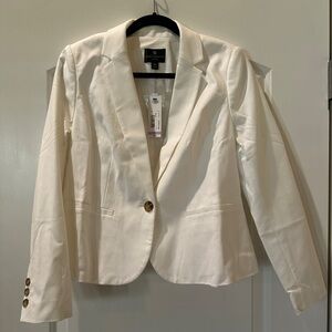 Worthington Ivory Blazer with Gold Button
